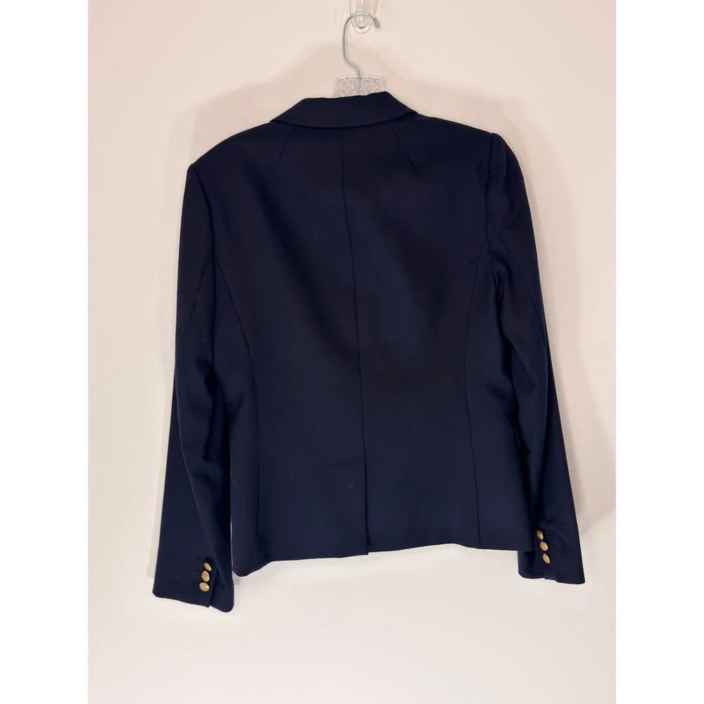 J.Crew‎ Original Wool Schoolboy Blazer Navy Blue Office Work Business Casual 4